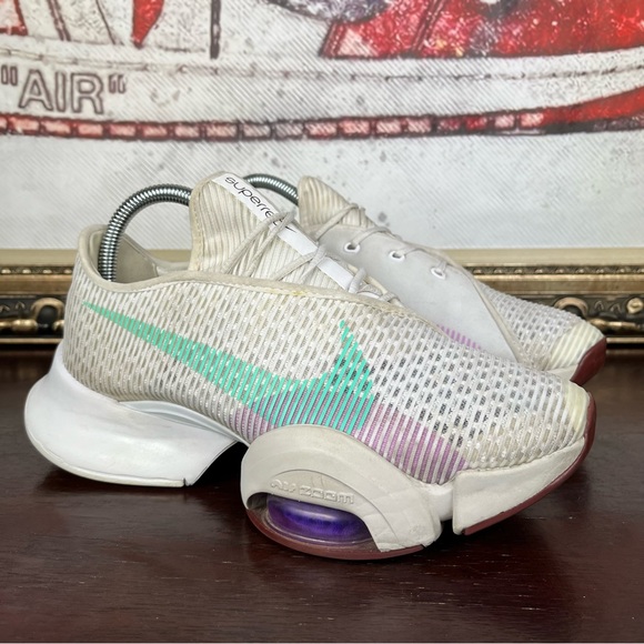 Nike Air Zoom Superrep Women’s Training Shoe Size 7.5 White Green Glow - Picture 1 of 8